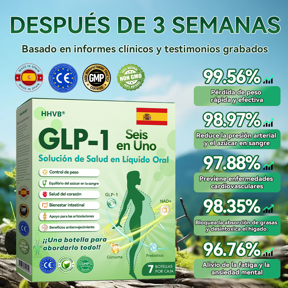 (HHVB®)  ¡Solo quedan 6 cajas! ¡Hoy obtén un 30% de descuento adicional! La Solución Oral GLP-1 está clínicamente comprobada para ayudar a controlar el peso y el azúcar en sangre, con resultados duraderos en tan solo 4 a 6 cajas.